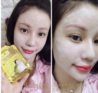 Ủ trắng da mặt huyết yến