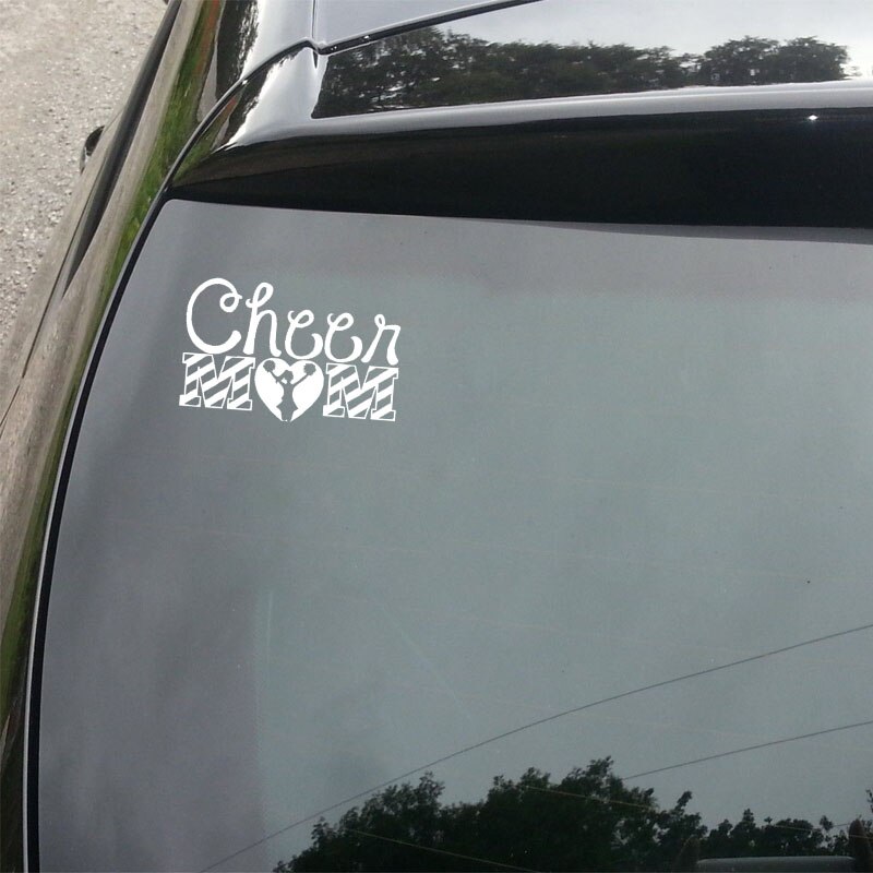Decal Dán Trang Trí Xe Hơi Hình Cheer Mom 15.6cm X 10cm