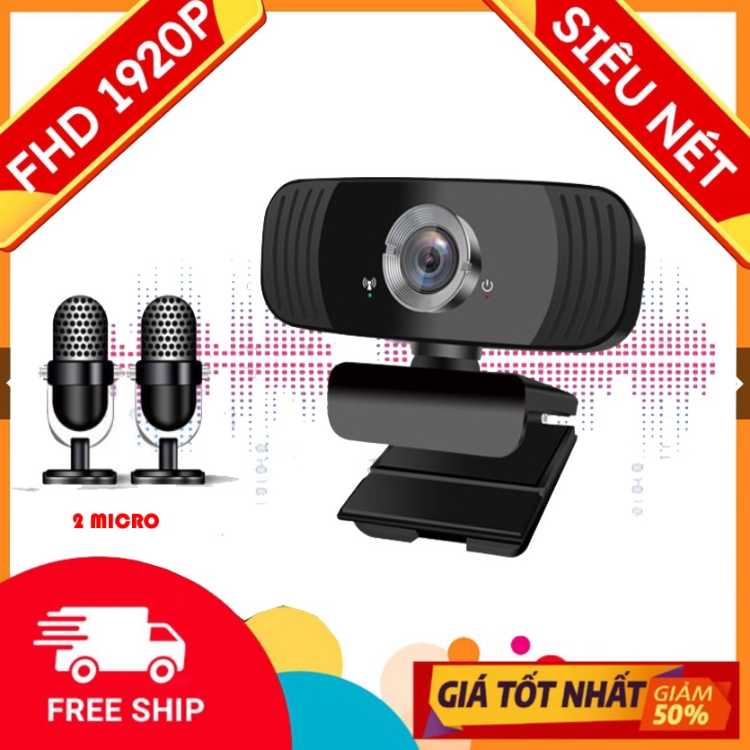 WEBCAM COVID20 SERI -CHUYÊN LIVESTREAM - FULL HD 3840P -SIÊU NÉT- CÓ MIC- GIAO HÀNG 1H- BẢO HÀNH CTY- SALES OFF