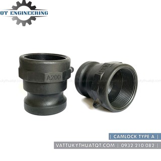 Khớp nối nhanh camlock bằng nhựa | kiểu a | dn15-dn100