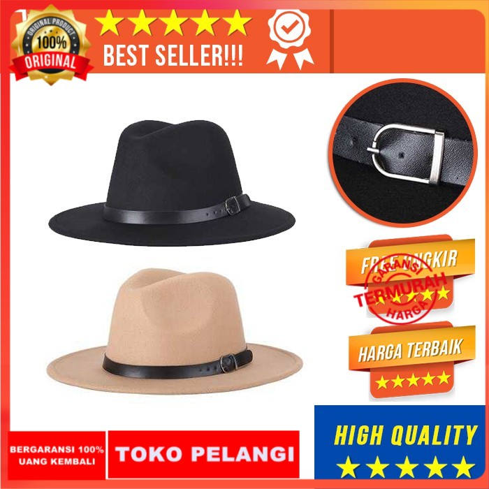 Mũ Fedora Màu Đen Phong Cách Cổ Điển Chất Lượng Cao