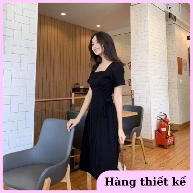 ( Hàng cao cấp ) Đầm dạo phố tiểu thư, đầm maxi đan dây eo siêu hot