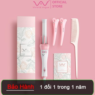 Máy uốn tóc xoăn xoay tự động 360 VIVID & VOGUE, máy làm tóc uốn xoăn tự động - Hàng chính hãng bảo hành 1 năm tại GH