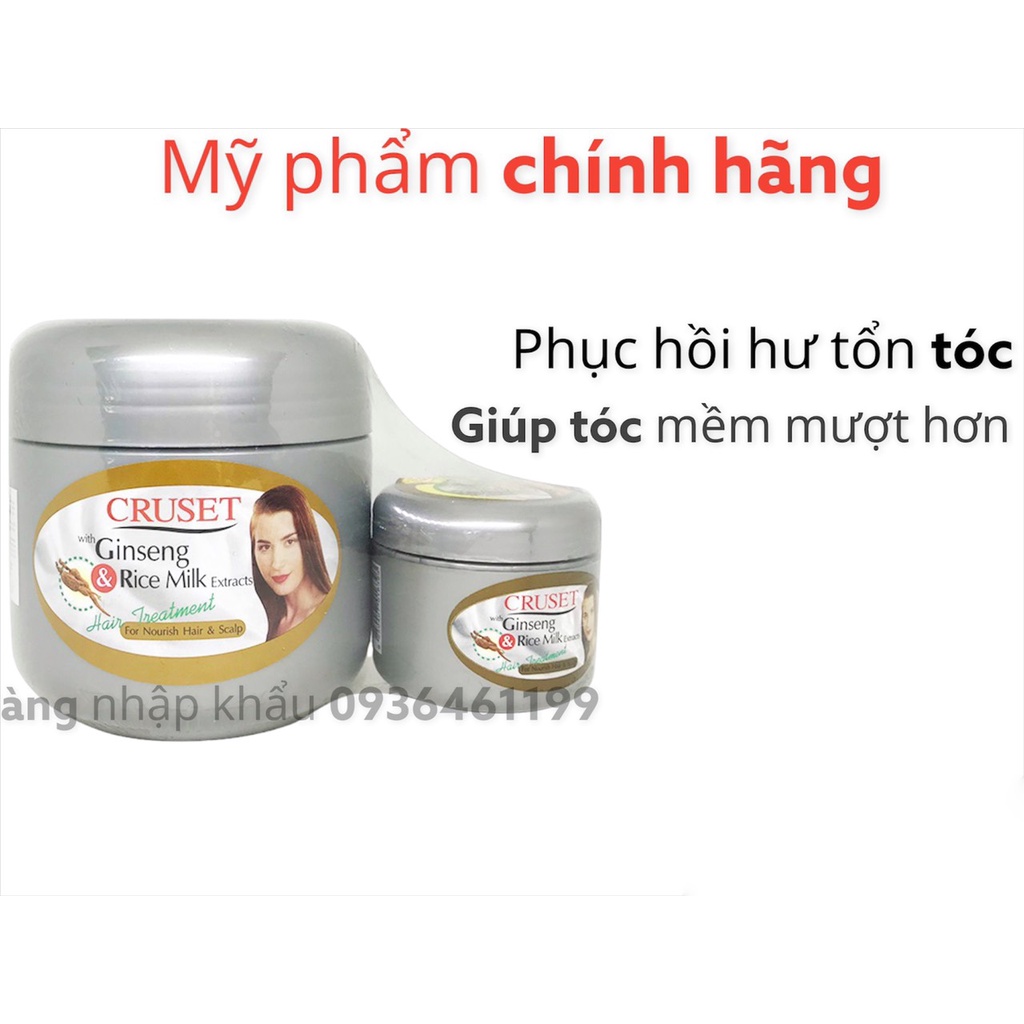 Kem Ủ Tóc Nhân Sâm Cruset Thái Lan 500ml kèm hũ nhỏ 40ml