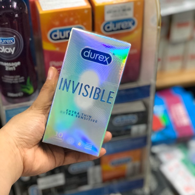 Bao cao su Durex Invisible (CHÍNH HÃNG) - BCS siêu mỏng, giúp cảm giác yêu chân thực