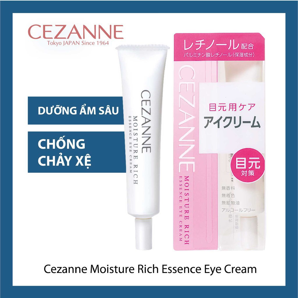 Kem dưỡng mắt - giúp nâng cơ và chống lão hóa cho vùng da mắt.- Cezanne - Moisture Rich Essence Eye Cream - 17 gr