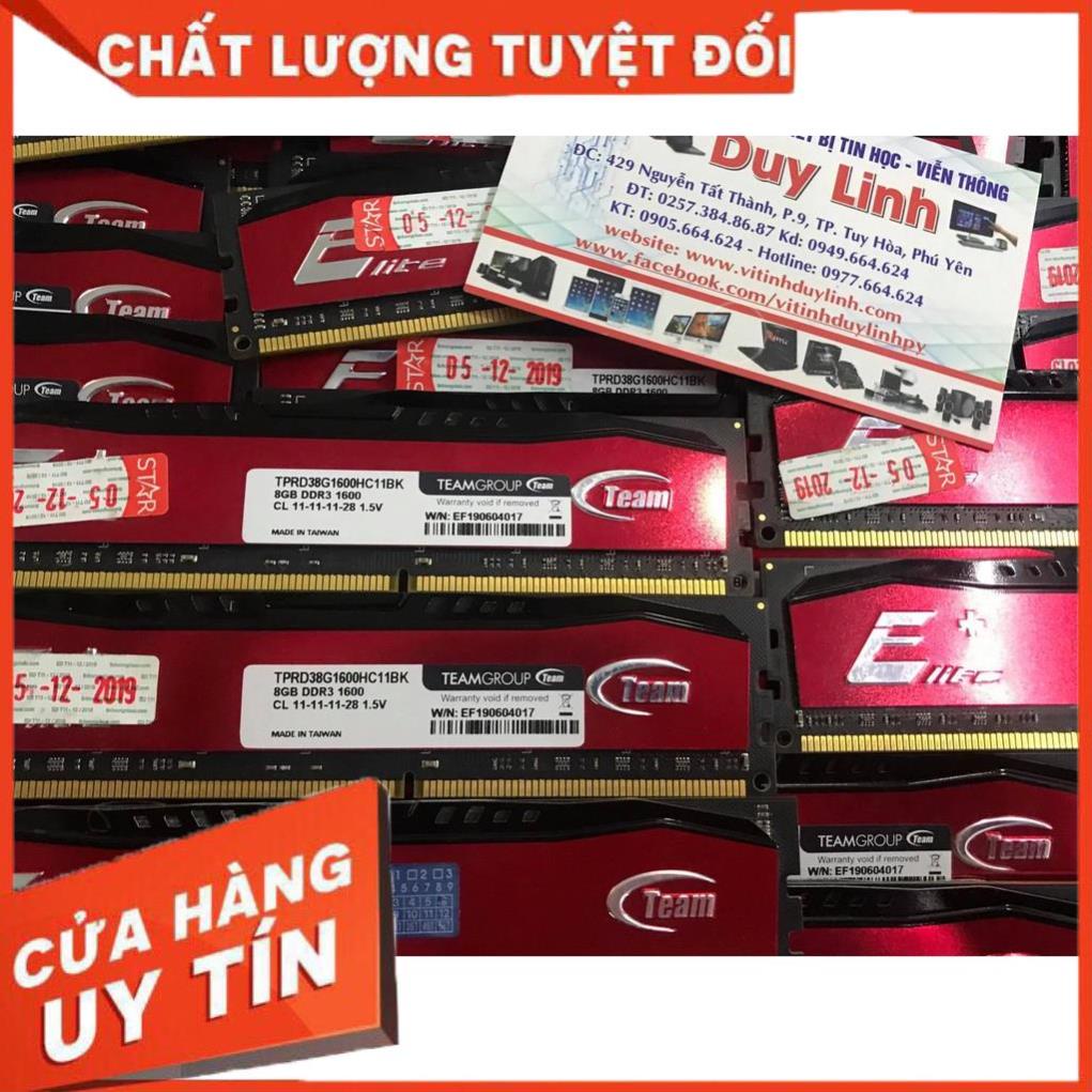 (giá khai trương) Ram DDR3 8G/1600 team và các loại tản thép