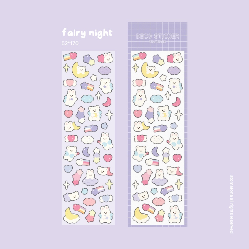 Deco sticker trang trí fairy night