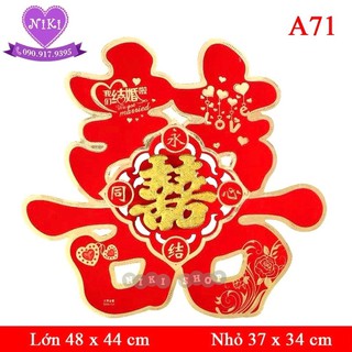 *Chữ Hỷ 3D Trang Trí Đám Cưới