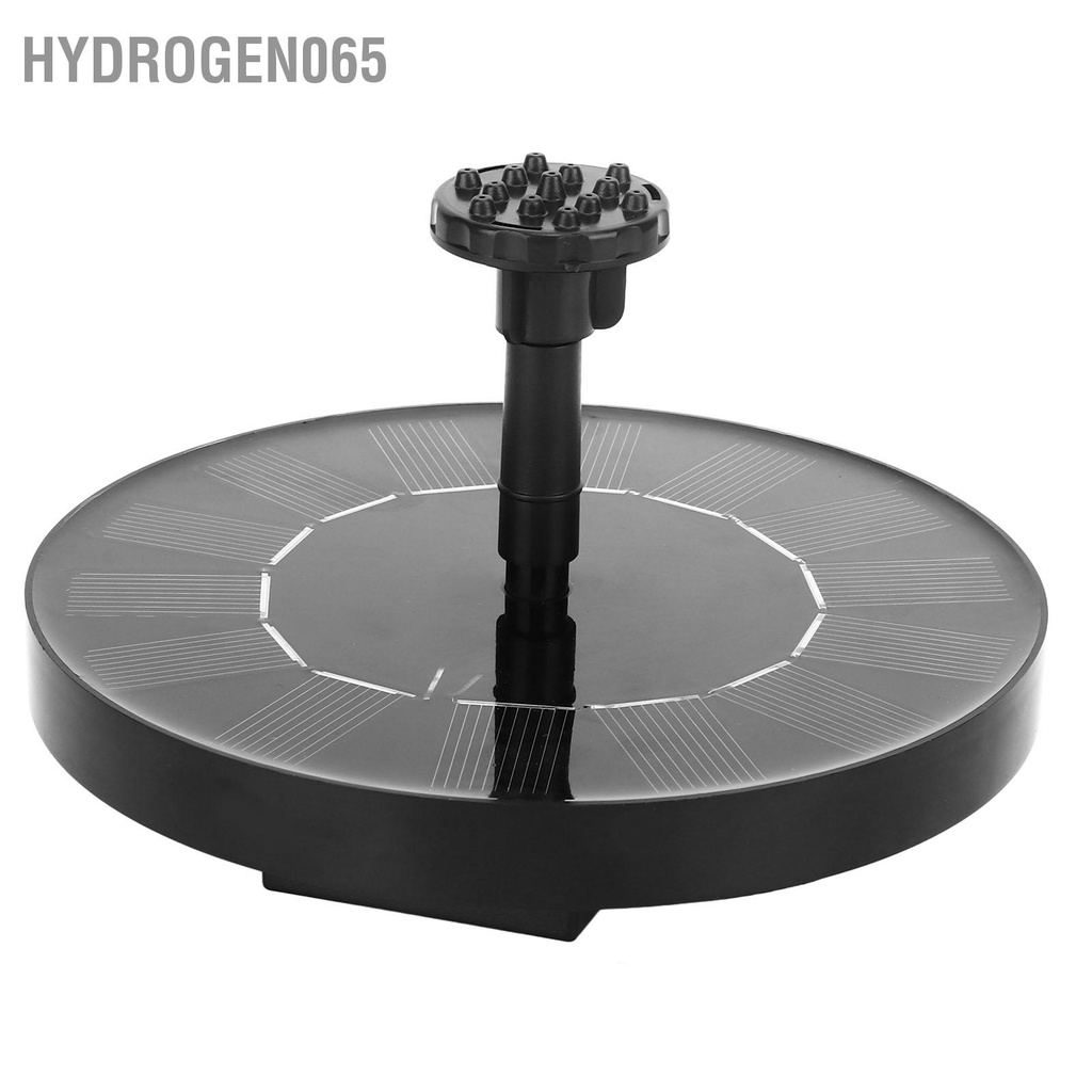 Hydrogen065 Máy bơm đài phun năng lượng mặt trời 1.2W 7V Đài nước với 6 vòi khác nhau 4 thanh đỡ cho bể cá trong vườn Hồ bơi