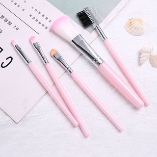 [Hàng mới về] Bộ 5 cọ trang điểm đánh phấn mắt má hồng phấn phủ màu đen cao cấp tiện lợi