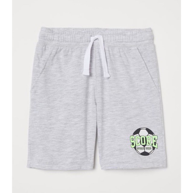 Quần short cotton H&amp;m chuẩn auth sz7-8y cho bé trai