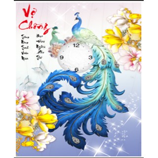 ĐH thêu chữ thập 3d Vợ chồng Trăm năm tình viên mãn < X8146 > chưa thêu