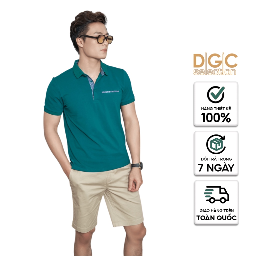 Áo Polo Nam DGCs kiểu dáng slim fit năng động, chất vải Lacoste co giãn tốt thấm hút mồ hôi SAP1911M