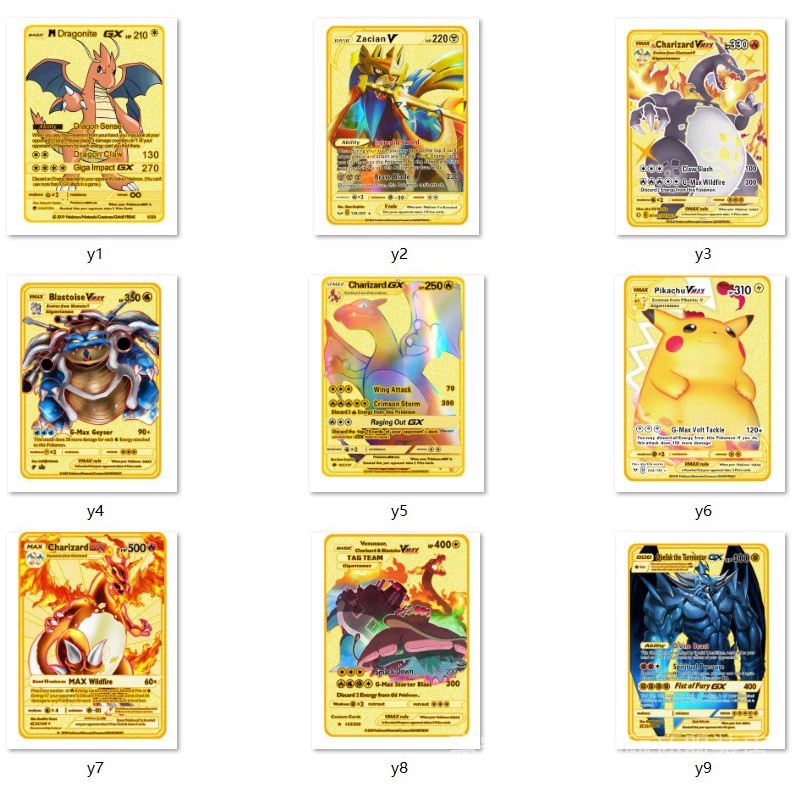 ✨✨Bộ Thẻ Bài Trò Chơi 10000 Điểm arceus vmax pokemon charizard Phiên Bản Giới Hạn