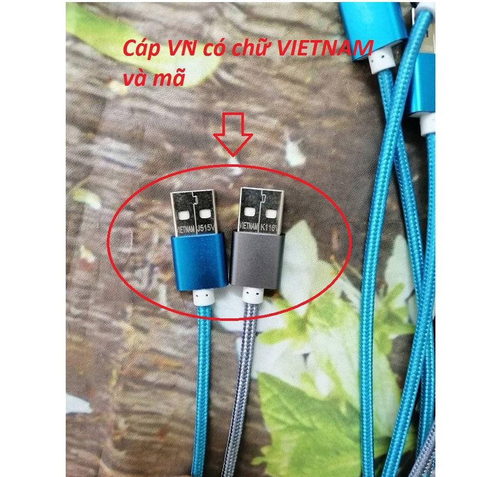 [BÁN SỈ] Cáp ngắn sạc nhanh 20cm Micro- hỗ trợ sạc nhanh và truyền dữ liệu- Type C Made in VN