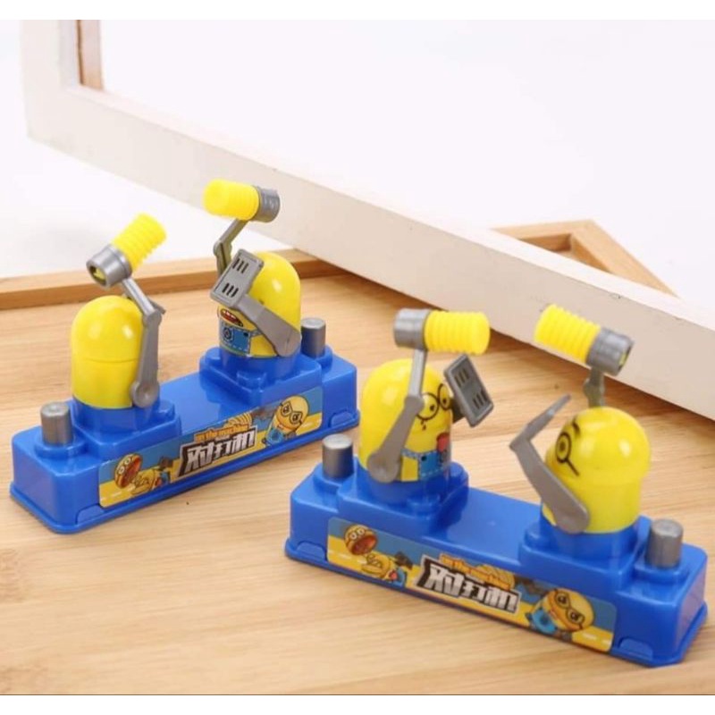 Đồ Chơi Đập Búa Gõ Đầu Minion- Game Đối Kháng Võ Sĩ Song Đấu Battle Game.