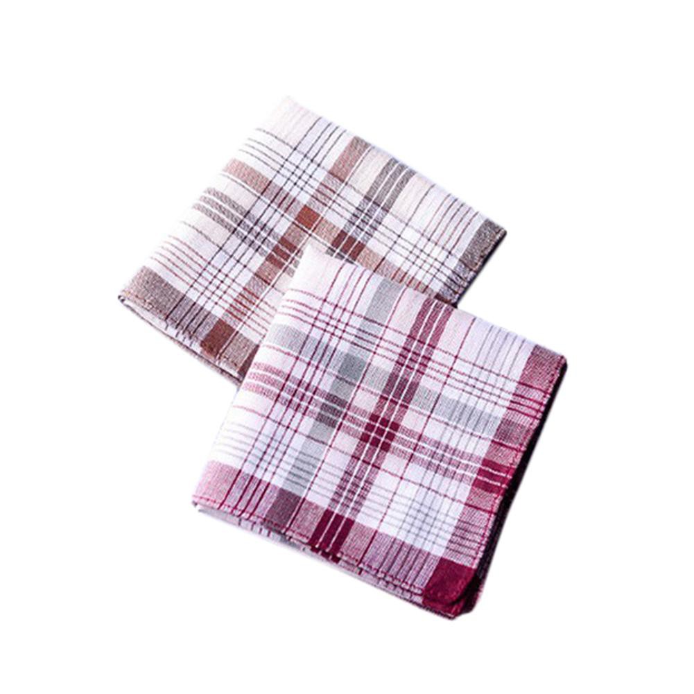 Set 5 Khăn Tay Cotton Họa Tiết Sọc Vuông 38x38cm
