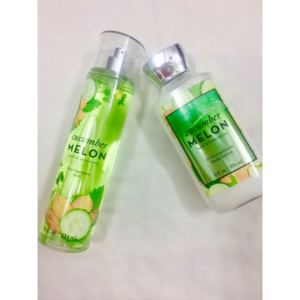 Sản Phẩm Dưỡng Thể Lotion Xịt Thơm Toàn Thân Bath & Body Works - CUCUMBER MELON