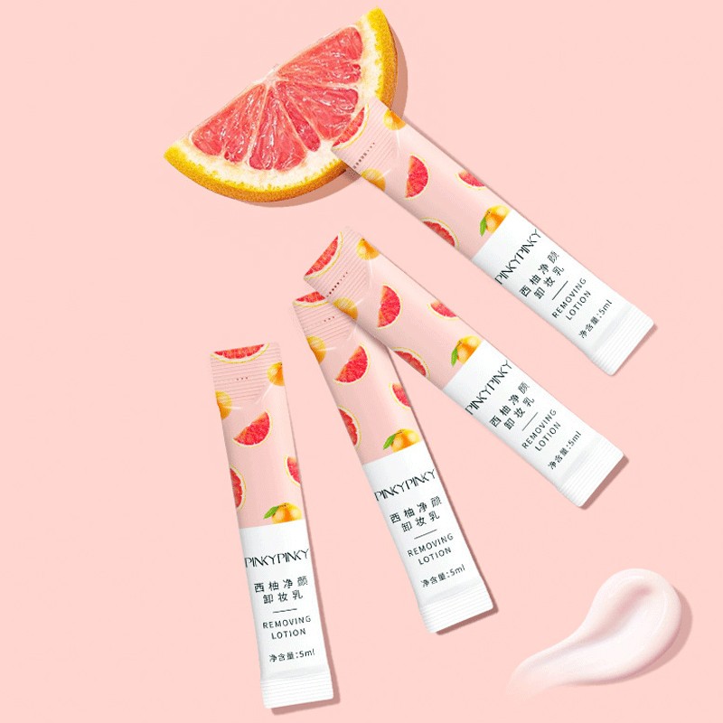 Sữa tẩy trang bưởi đào PINKY PINKY làm sạch dưỡng ẩm Grapefruit Cleaning Makeup Removing Lotion 5ml Pinkypinky PINK34 | BigBuy360 - bigbuy360.vn