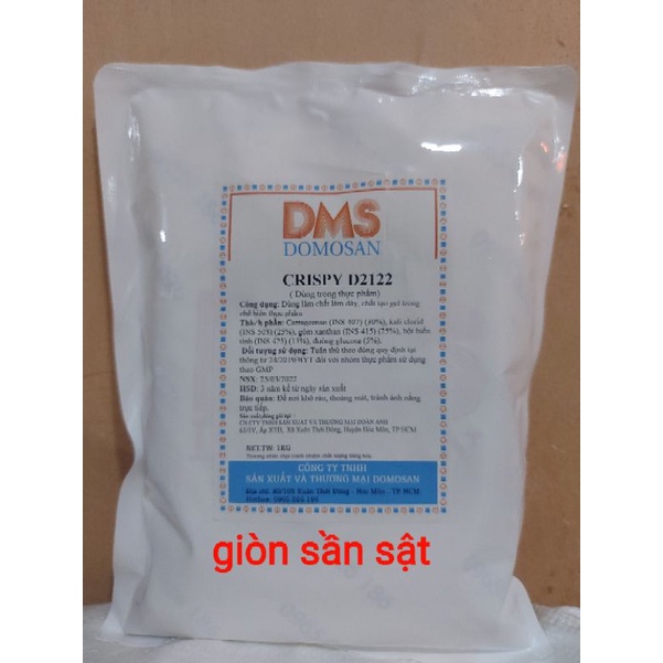 1kg Phụ Gia Hỗ Trợ Tạo Giòn Dai Sần Sật D2122 cho giò chả và xúc xích