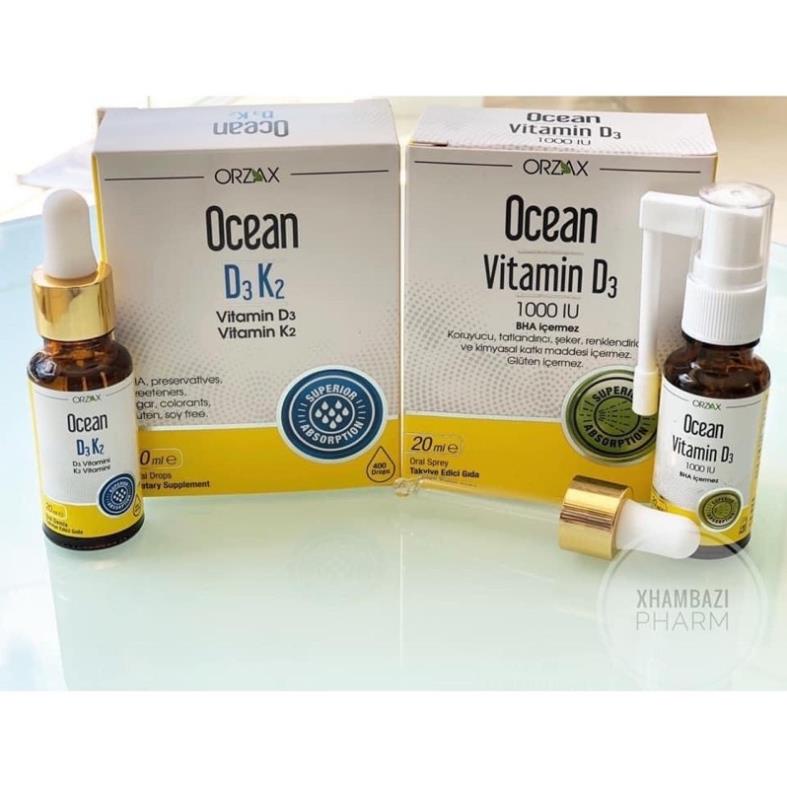 [GIÁ GỐC] Ocean D3K2 dạng xịt giúp bé phát triển vượt trội - Lọ 20ml