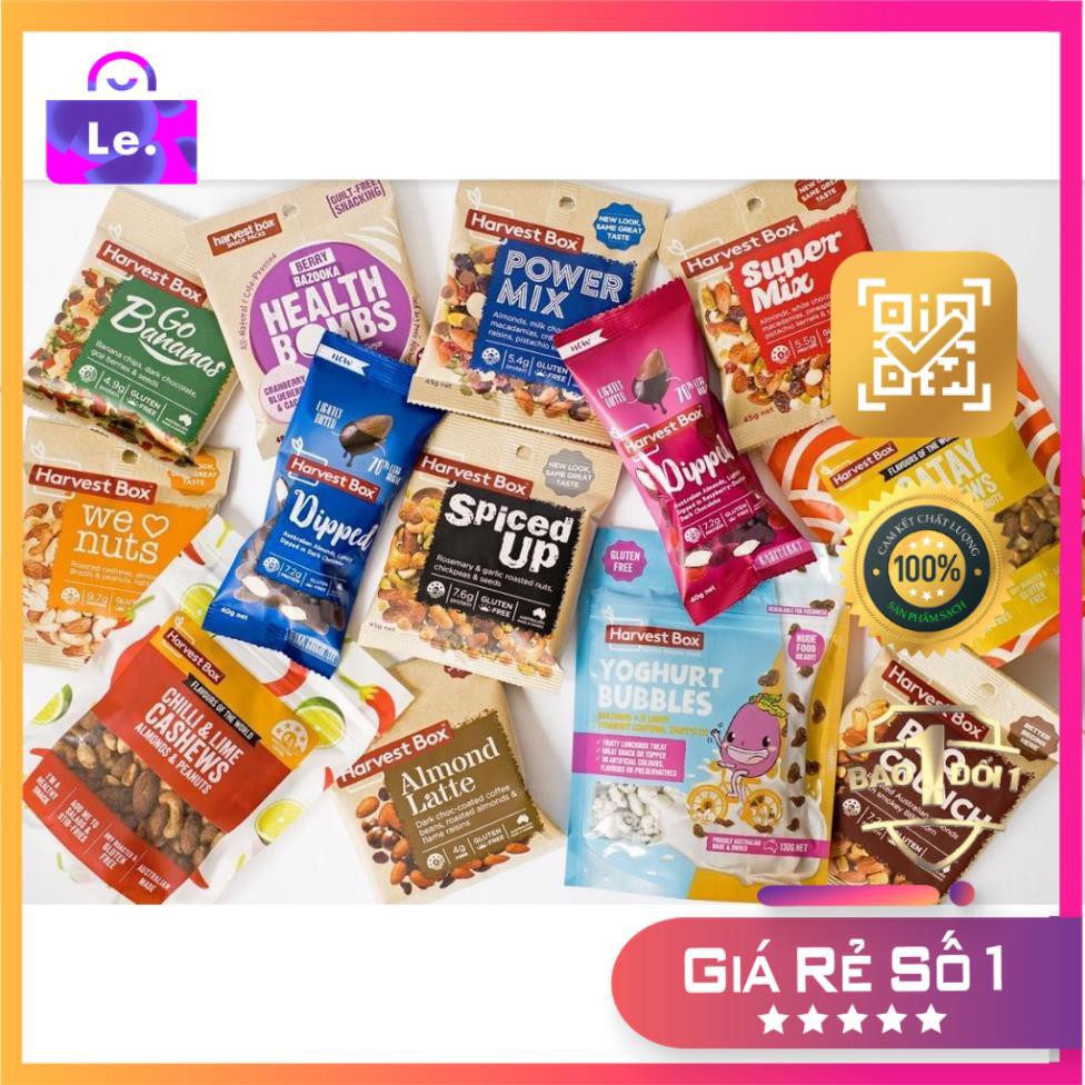 [BÌNH ỔN GIÁ] Hạt dinh dưỡng mix trái cây sấy Health Bombs Berry Bazooka Snack Harvest Box - 40g