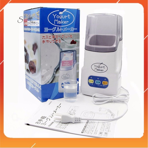 [Hàng sẵn] Máy Làm Sữa Chua Nhật Bản Tại Nhà Yogurt Maker, 3 Nút Tự Động Công Nghệ Mới, Bảo Hành 12 Tháng  💖FREESHIP💖