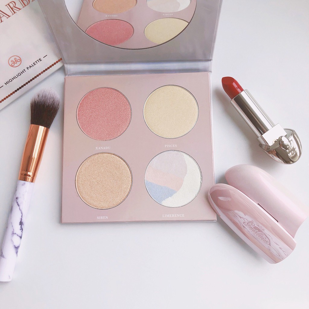 Bảng phấn nhũ bắt sáng 4 ô trang điểm tiện lợi hiệu GUICAMI