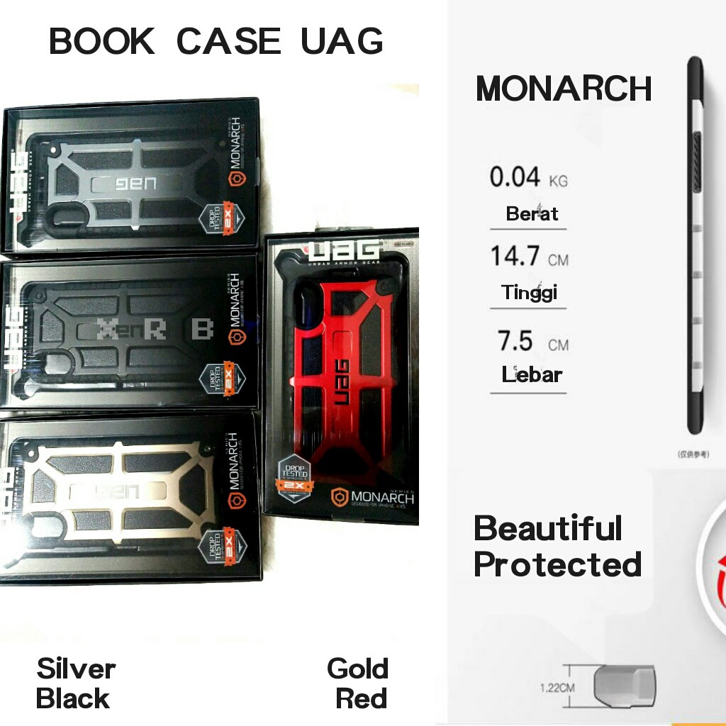 Ốp Lưng Cứng Họa Tiết Uag Monarch Metropolis Cho Iphone 6 / 7 / 8 6 + / 7 + / 8 + X / Xs Xr Xs Max