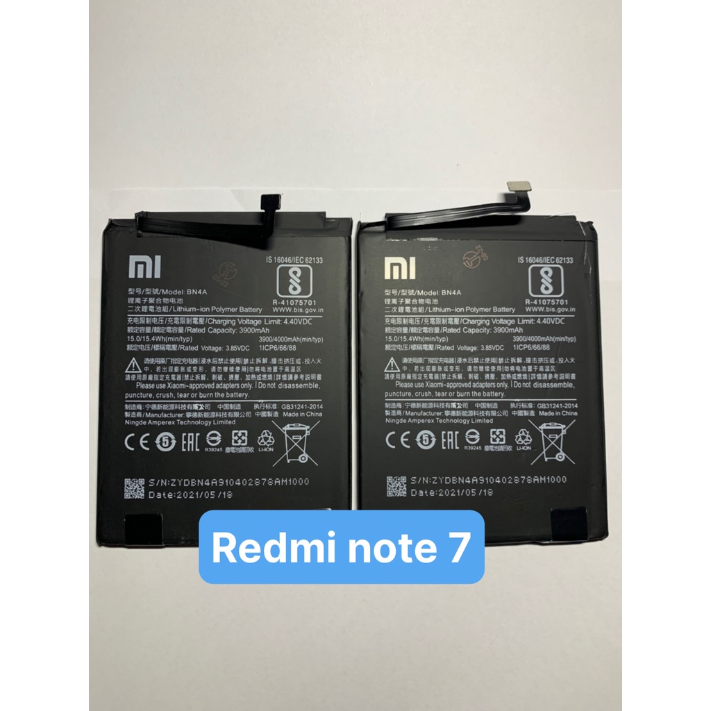Pin ĐIỆN THOẠI ZIN Xiaomi redmi note 7 / BN4A