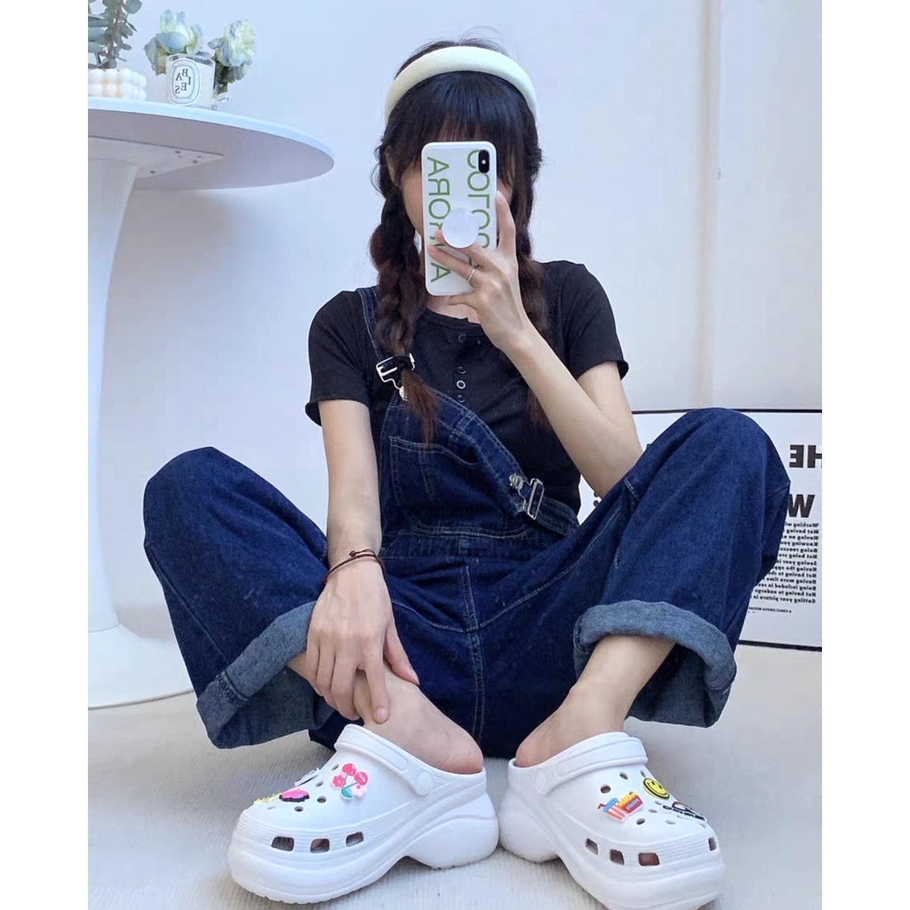 [6p hãng] Dép cross nữ đế cao 6cm SUNY dễ thương - dép độn đế nữ hot trend 2022