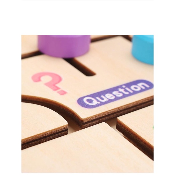 Bảng Gỗ Mê Cung Học Số Và Chữ Cái