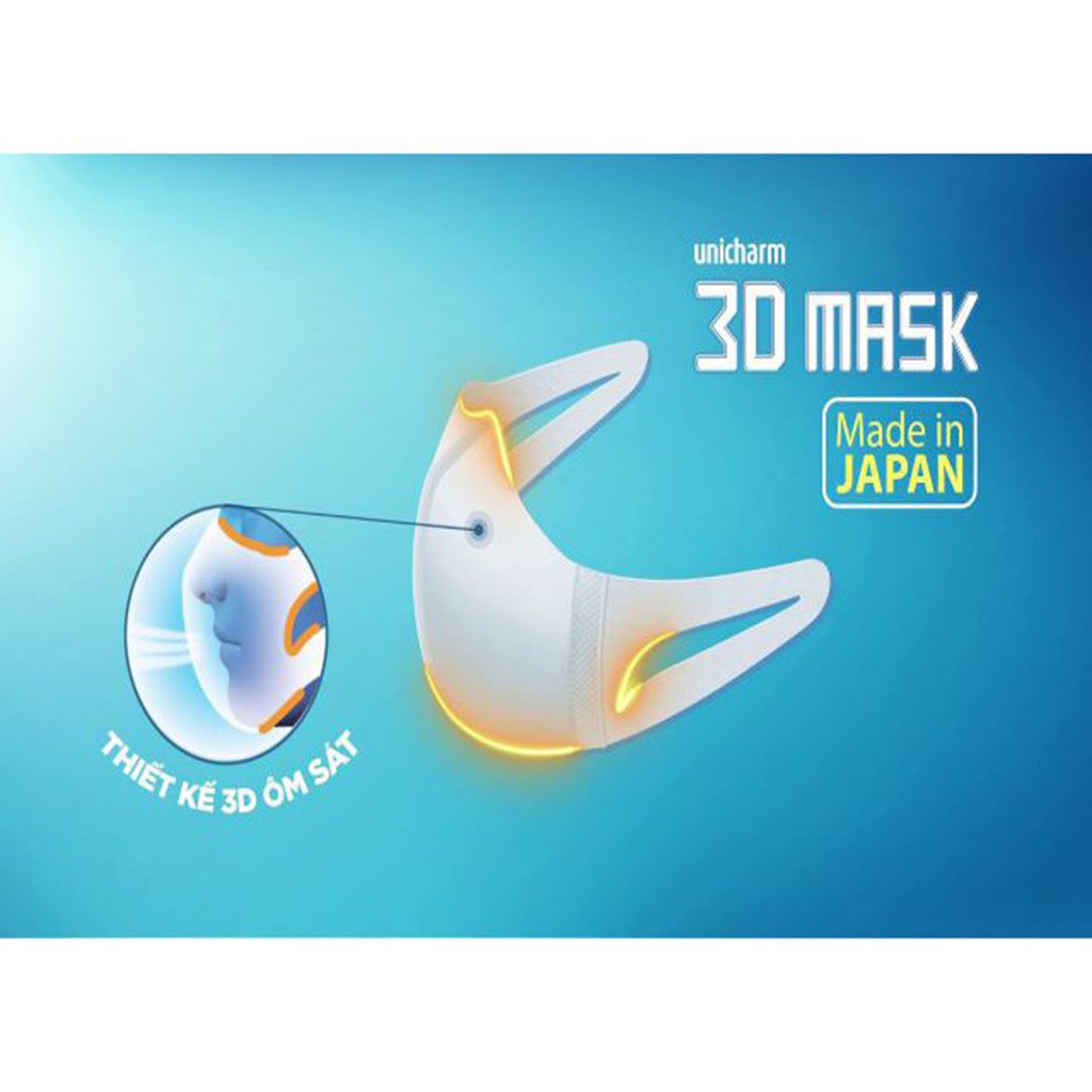 Khẩu Trang 3D Mask Công Nghệ Nhật Bản hộp 50 Cái