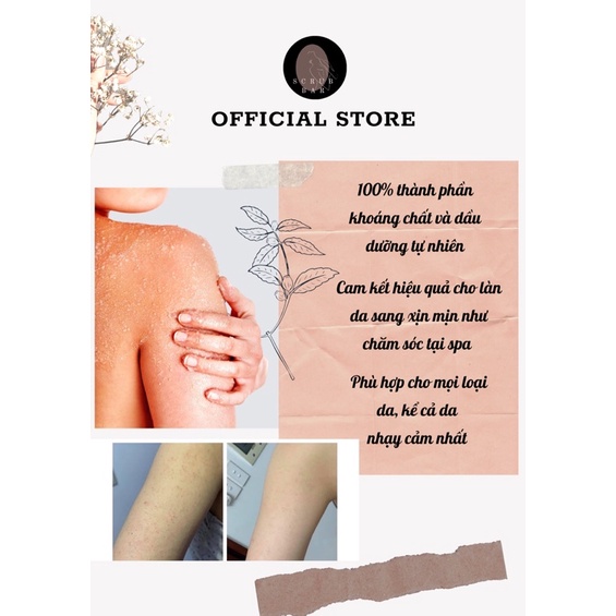 Tẩy Tế Bào Chết Body Cơ Thể ❤️ Freeship ❤️ Làm Sạch Giảm Sần Mụn Sáng Mịn Da Muối hồng Himalaya Body Scrub 200g | BigBuy360 - bigbuy360.vn