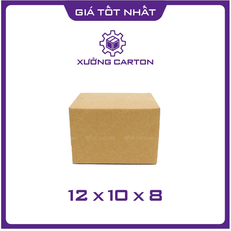 12x10x8 - 50 hộp carton giấy nhỏ đóng gói hàng