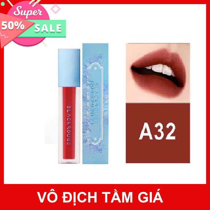 Son Black Rouge A32 Màu Đỏ Gạch Nâu ⚡️𝐅𝐑𝐄𝐄 𝐒𝐇𝐈𝐏⚡️ Hàng Handmade