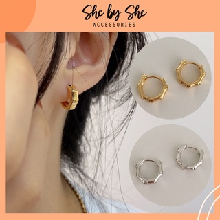 Bông tai nữ bạc 925 cá tính không han gỉ she by she - k97