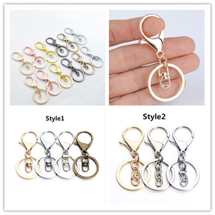 Set 2 móc khóa càng cua 30mm x 70mm