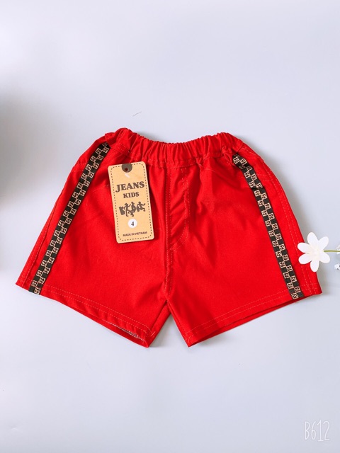 [Mã SKAMCLU8 giảm 10% cho đơn từ 100K] Quần kaki đùi sọc cho bé size 7-33kg