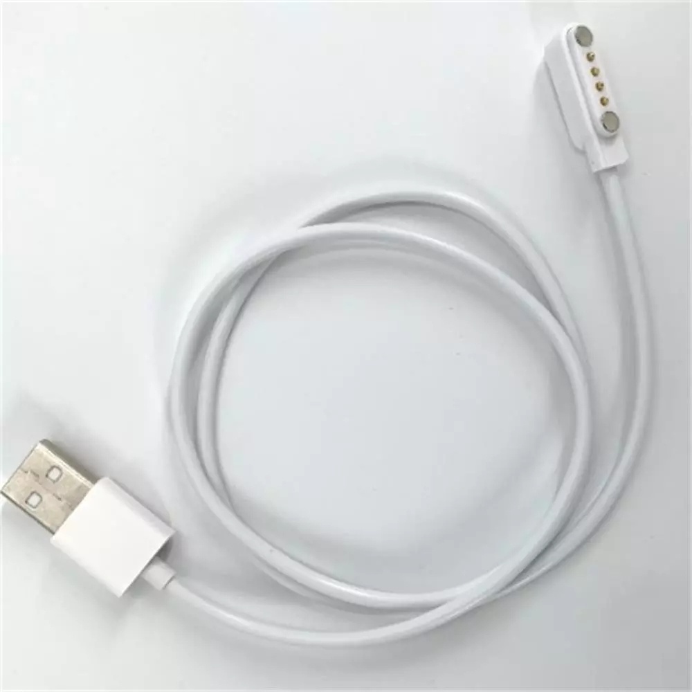 Dây cáp sạc đồng hồ thông minh dành cho trẻ em cổng USB 2.0 4 đầu tiếp xúc KW18 KW88 KW98 DM 7.62