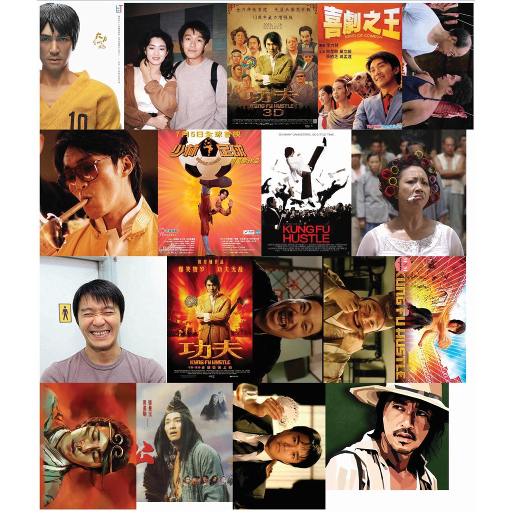 Hình dán tường Châu Tinh Trì A4 trang trí, decor.