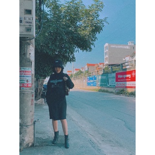 Váy nỉ da cá