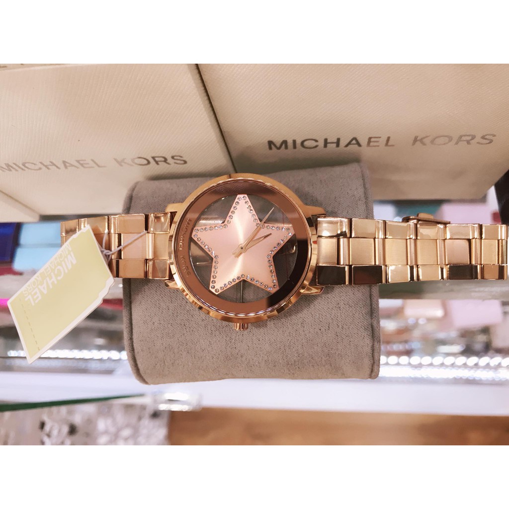 Đồng hồ nữ Michael Kors MK3816 38mm mặt ngôi sao thời trang