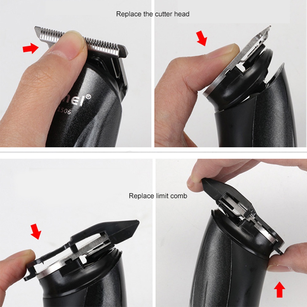 (Hàng Mới Về) Bộ Tông Đơ Cắt Tóc / Cạo Râu Không Dây Usb 3 Trong 1 Cho Nam