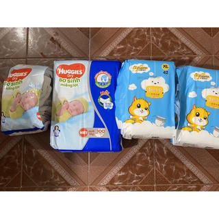 Miếng lót sơ sinh huggies - balo bỉm sữa