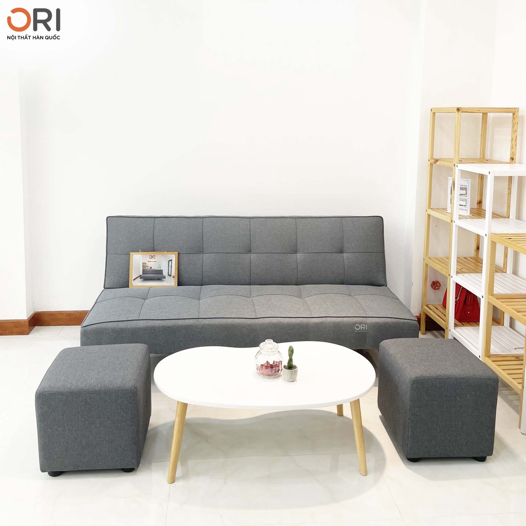 ĐÔN ĐỆM SOFA HÌNH VUÔNG NHIỀU MÀU - GHẾ ĐÔN VẢI BỐ CAO CẤP - ORI NỘI THẤT HÀN QUỐC