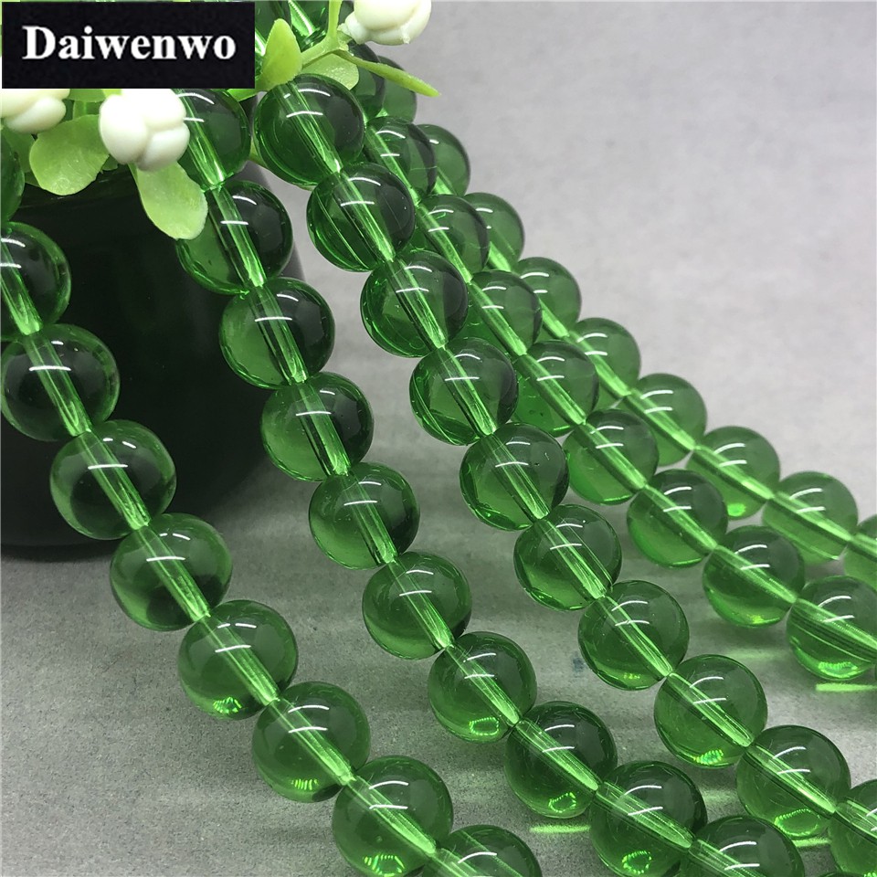 Hạt Pha Lê Xanh Lá 4-12mm Tự Làm Vòng Tay / Dây Chuyền Thủ Công