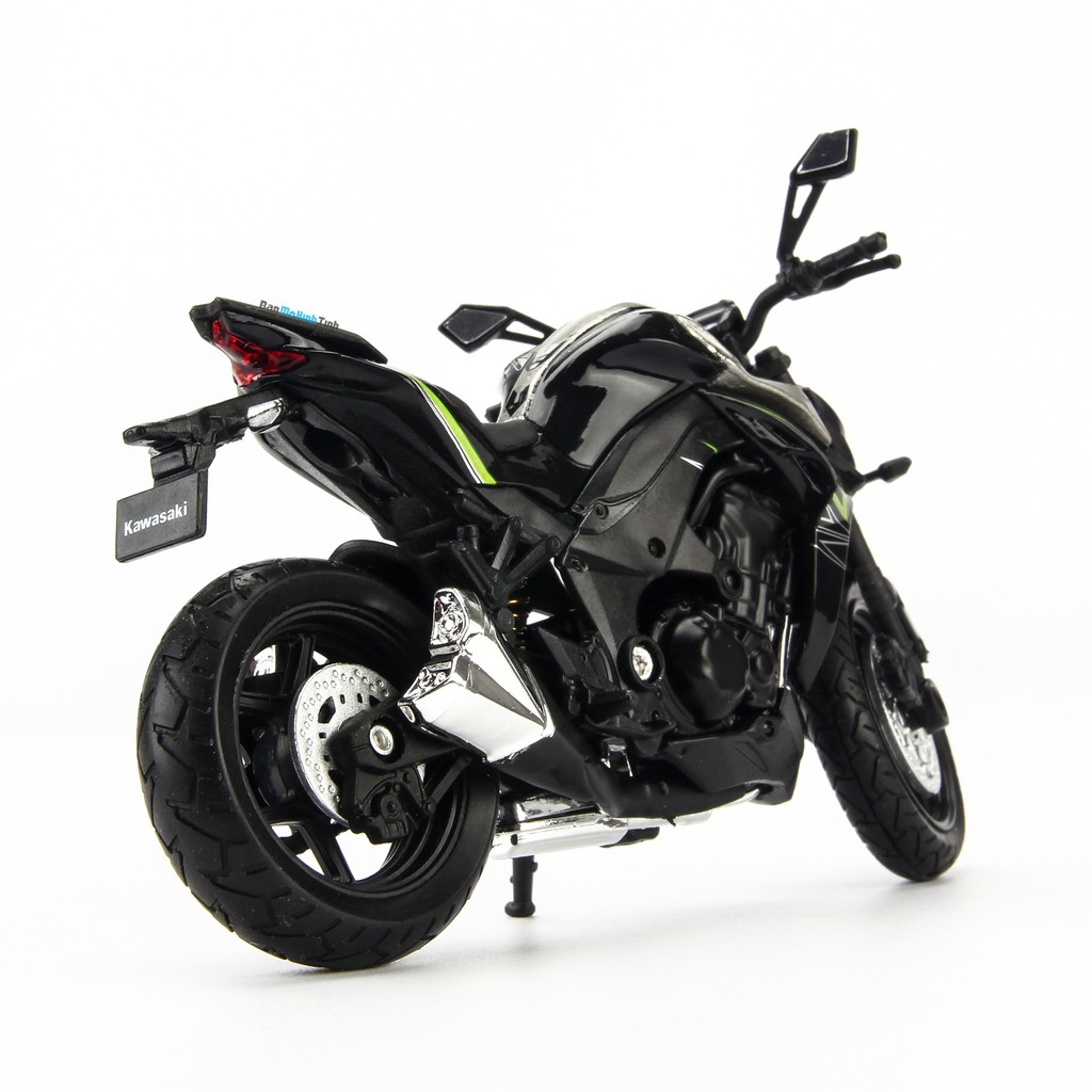 [Mã TOYJAN hoàn 20K xu đơn 50K] Mô hình moto Kawasaki Z1000 R Green 1:18 Welly