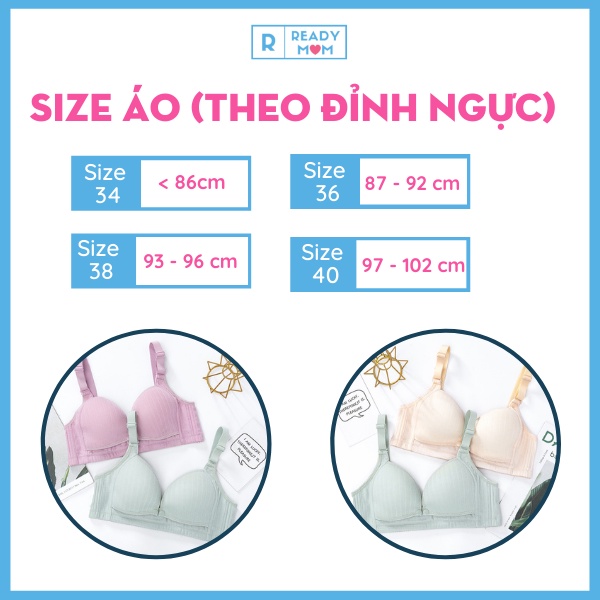 FORM NHỎ | Áo Lót Cho Con Bú Cúc Bấm Ngang | Áo Lót Bầu | R07 Hàng Trung Quốc | Sang Trọng | Mềm Mại